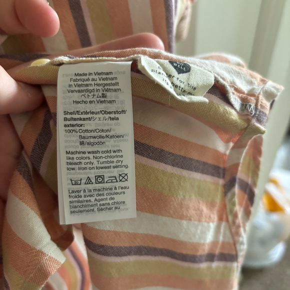Madewell Shirt with multicolored stripes, size M, EUC - Picture 3 of 5